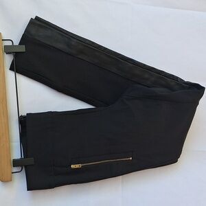 rag & bone Black Leggings with Gold Zipper Detail Black Skinny 4